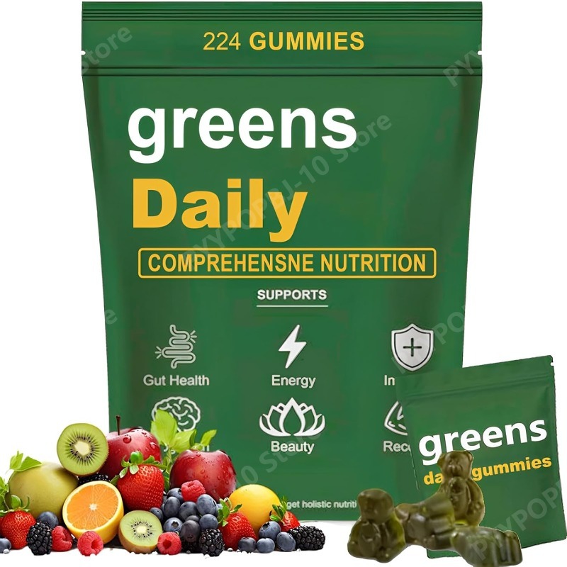 Greens Gummies Organic Chlorel - Multivitamin Gummy Adult review and price